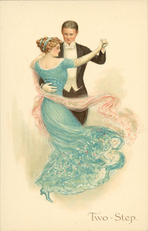 Paar tanzt den Two-Step von English School