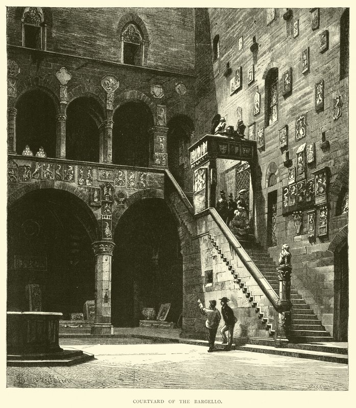 Innenhof des Bargello von English School