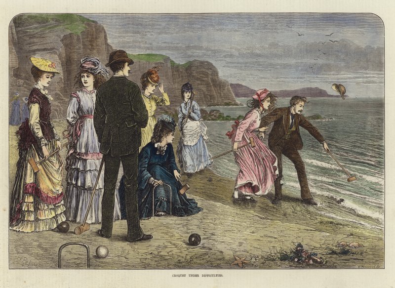 Croquet unter Schwierigkeiten von English School