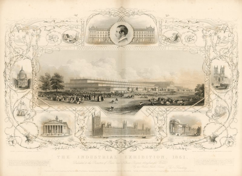 Crystal Palace; die Große Ausstellung von 1851 von English School