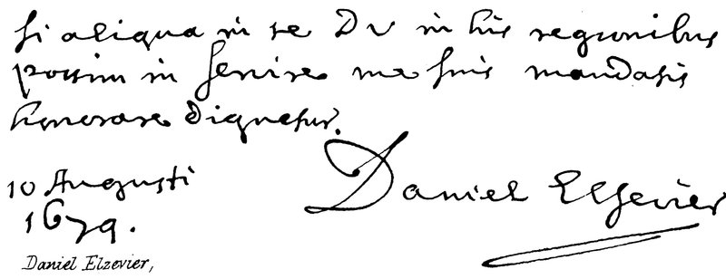 Daniel Elzevier von English School