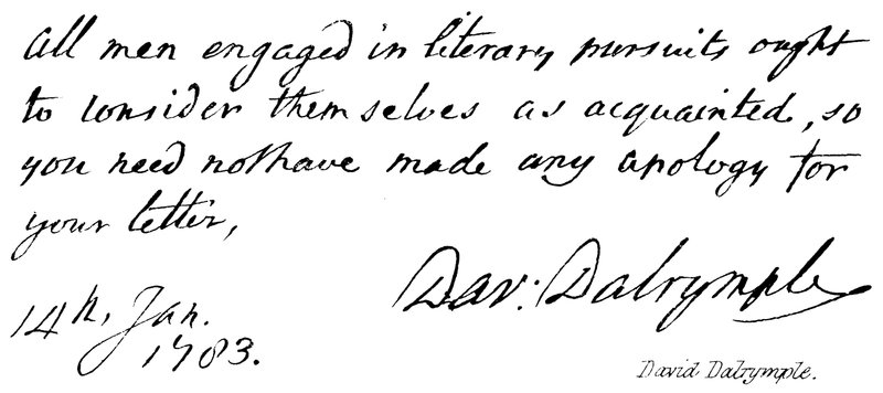 David Dalrymple von English School