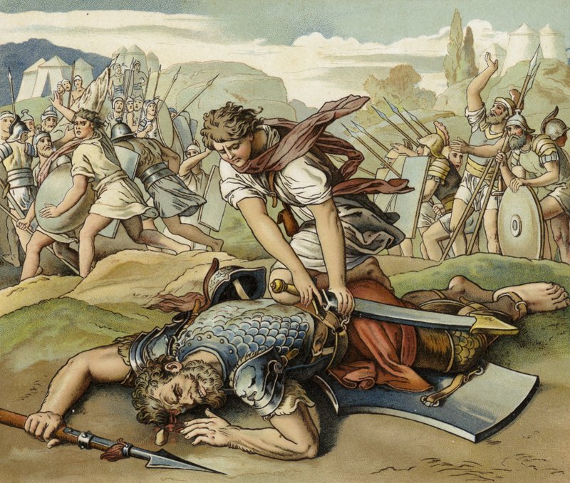 David und Goliath von English School