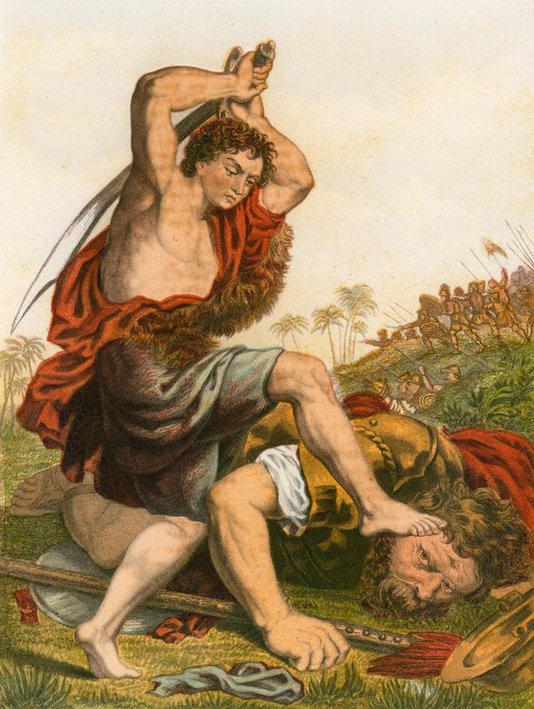 David tötet Goliath von English School