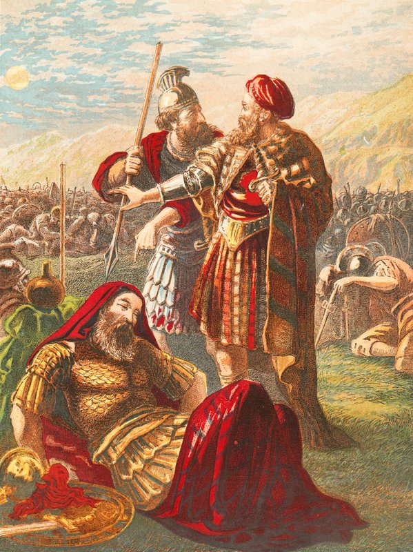 David verschont das Leben Sauls von English School