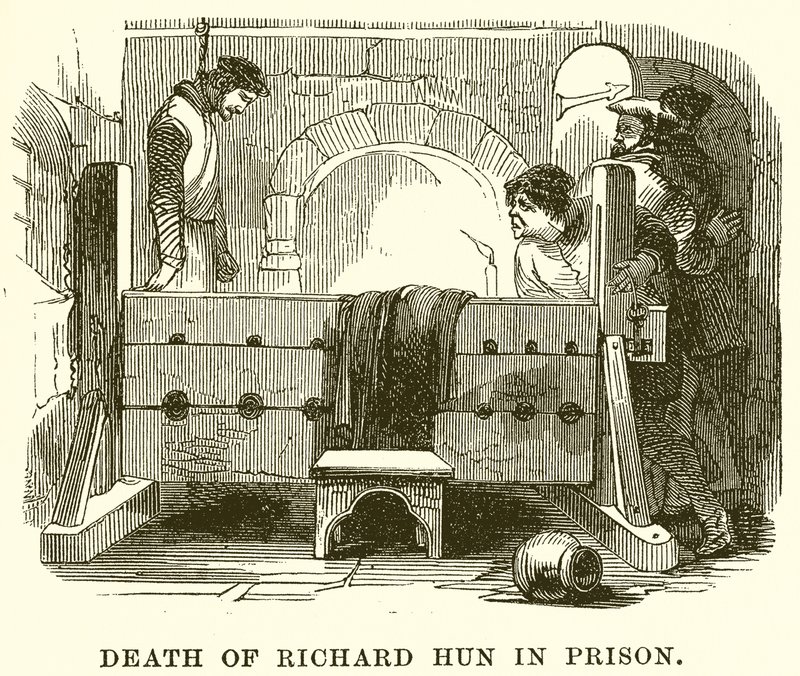 Tod von Richard Hun im Gefängnis von English School