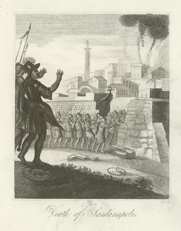 Tod von Sardanapalus von English School