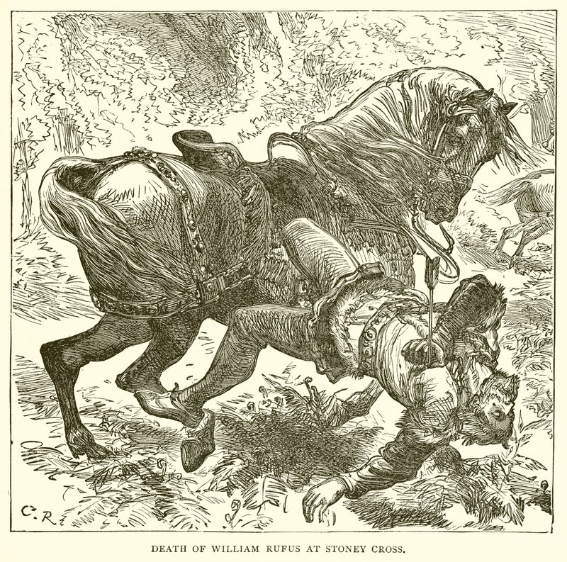 Tod von Wilhelm Rufus in Stoney Cross von English School