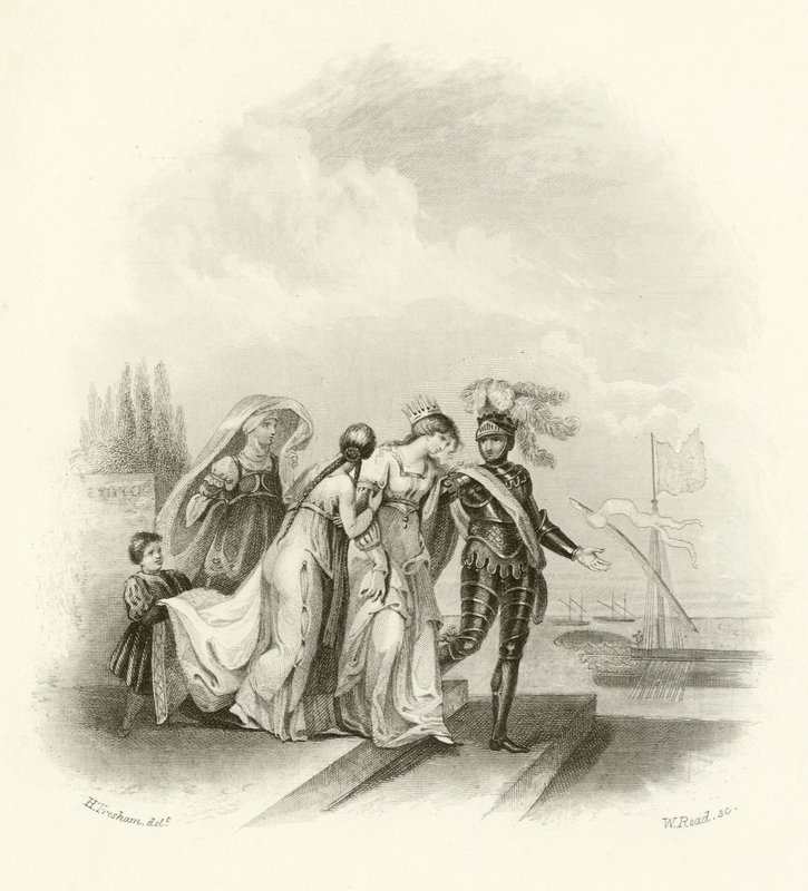 Abreise von Richard I aus Zypern von English School