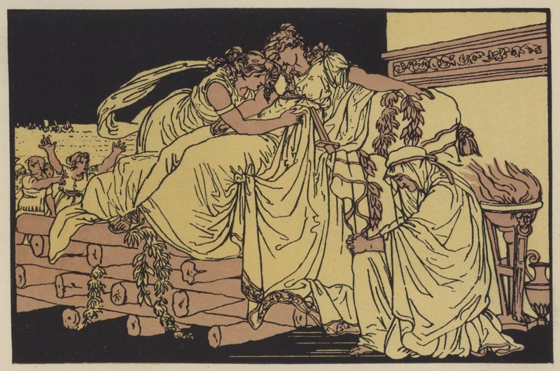 Dido auf dem Scheiterhaufen von English School