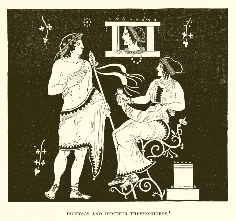 Dionysos und Demeter Thesmophoros von English School