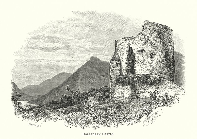 Dolbadarn Castle (Gravur) von English School