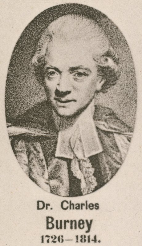 Dr Charles Burney (Gravur) von English School