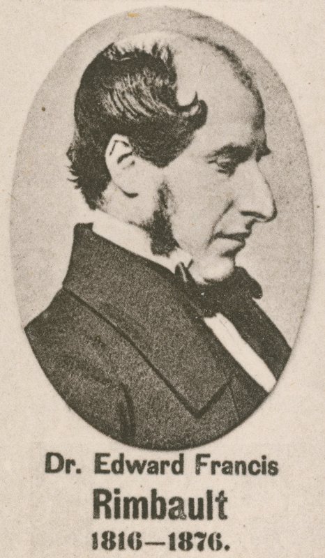 Dr Edward Francis Rimbault (Gravur) von English School