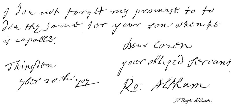 Dr. Roger Altham von English School