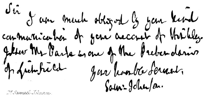 Dr. Samuel Johnson von English School