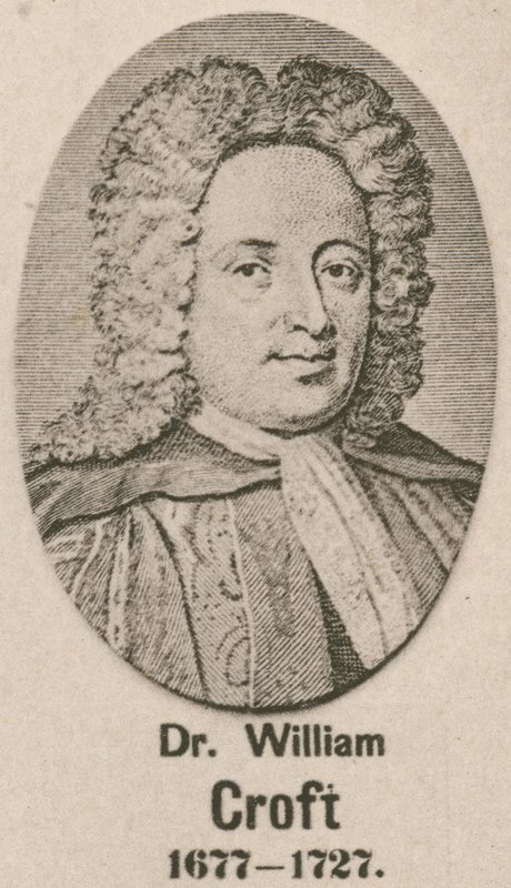 Dr William Croft (Gravur) von English School