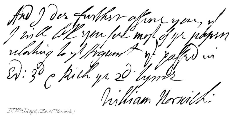 Dr Wm Lloyd (Bischof von Norwich) von English School