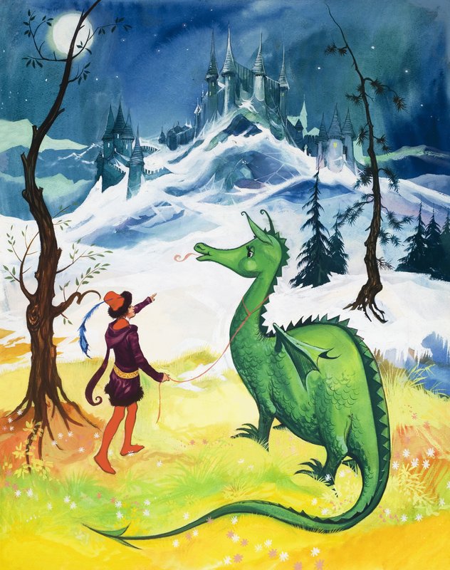 Drache an der Leine von English School