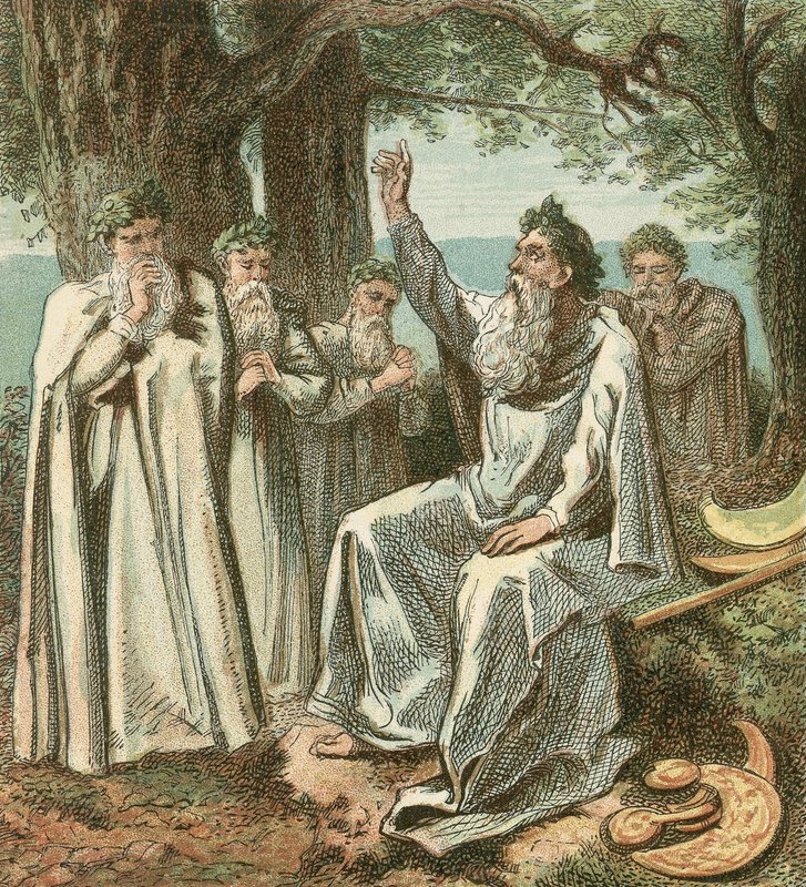 Druiden oder britische Priester von English School