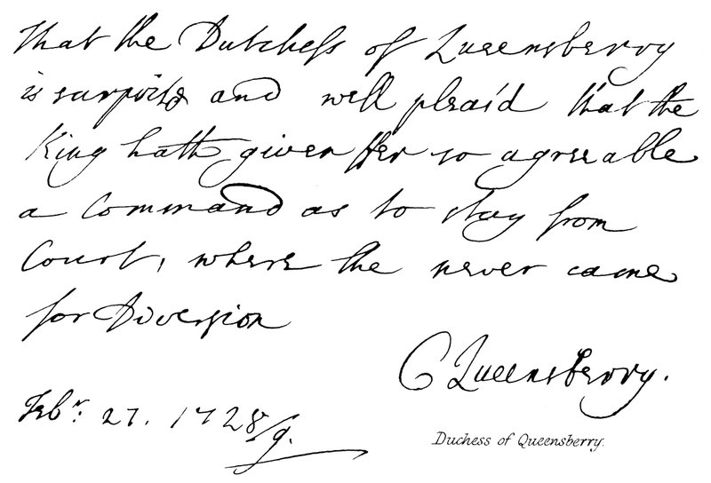 Herzogin von Queensberry von English School