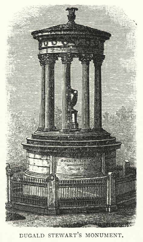 Dugald Stewarts Denkmal (Stich) von English School