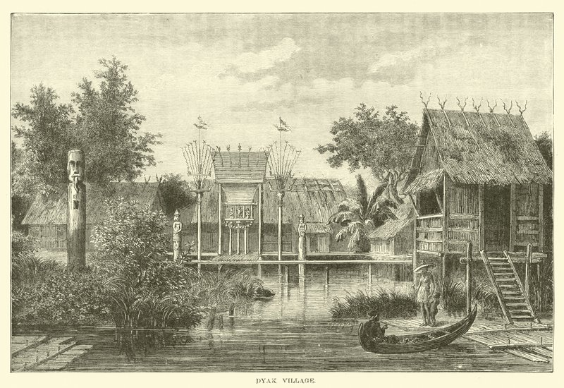 Dyak-Dorf von English School