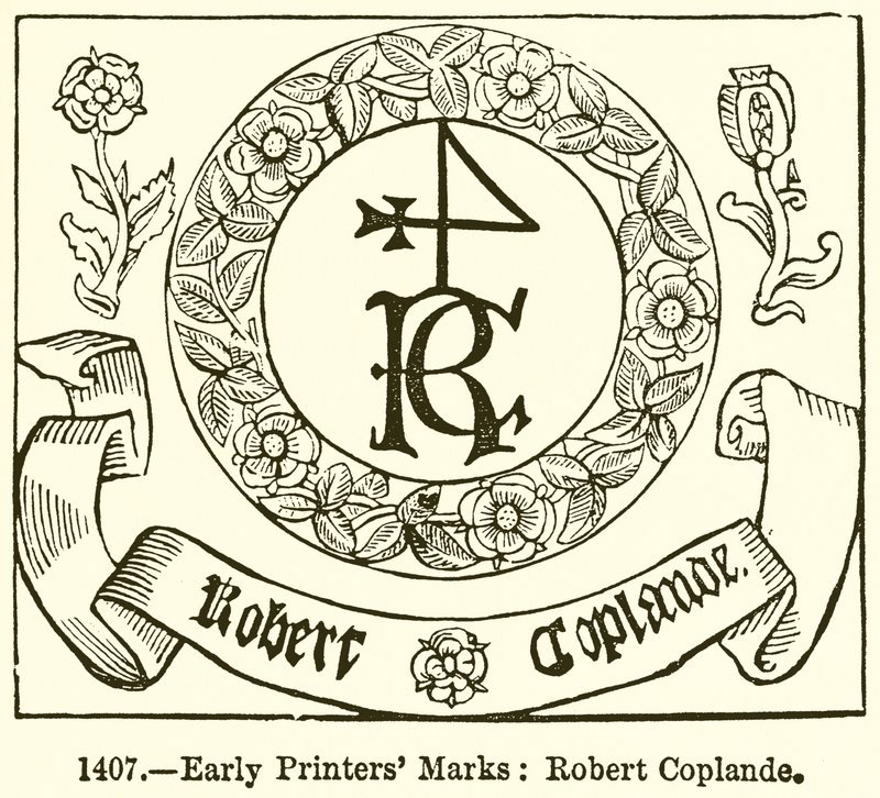 Frühe Druckermarken: Robert Coplande von English School