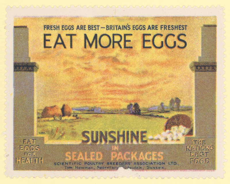 Iss mehr Eier, 1930er von English School