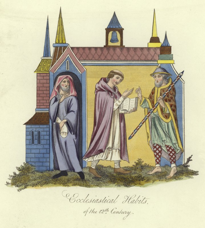 Kirchliche Gewänder des 12. Jahrhunderts von English School