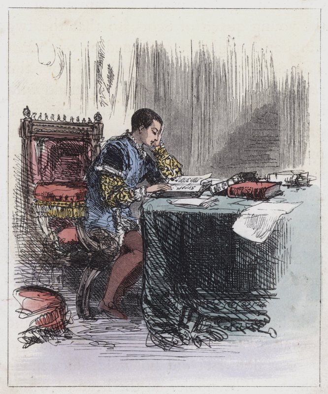 Eduard VI. bei seinen Studien von English School