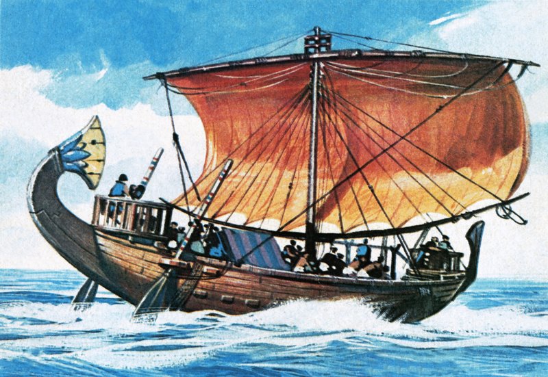 Ägyptisches Frachtschiff von English School