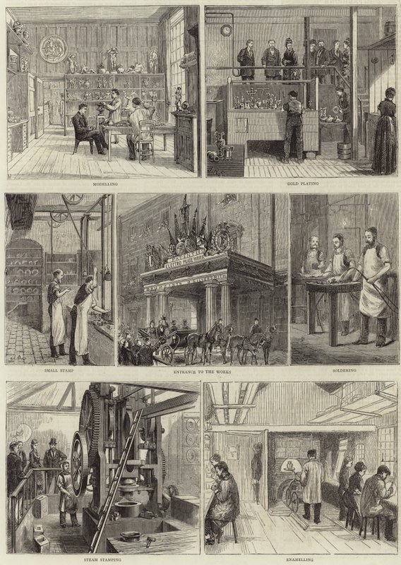 Elektro- und Silberplattierung von English School