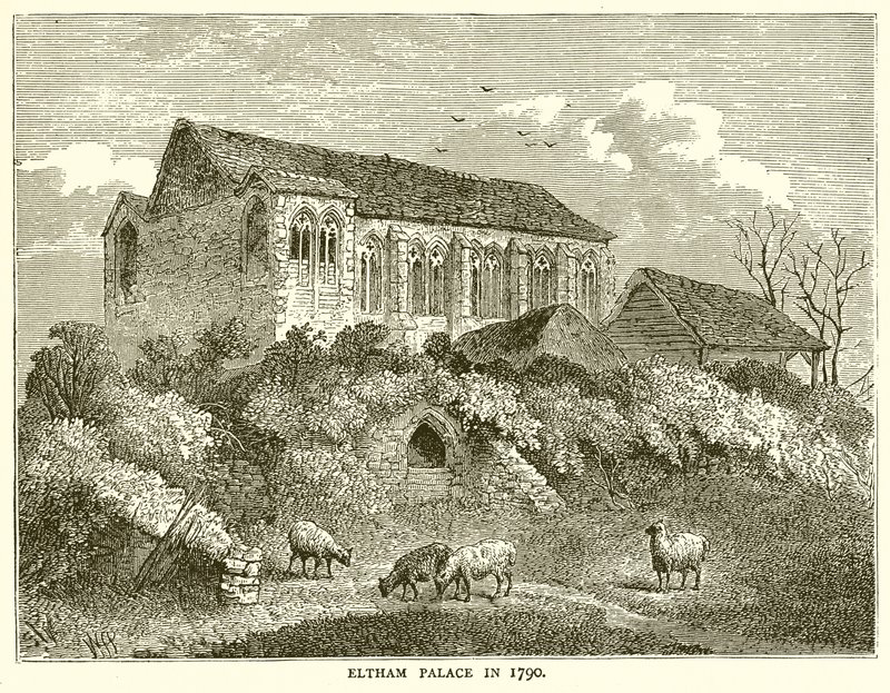 Eltham Palast, 1790 von English School