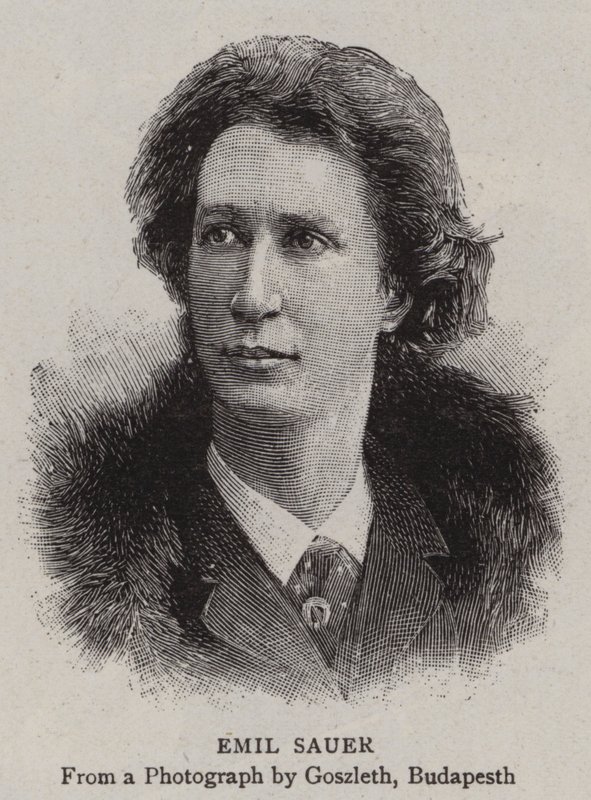 Emil Sauer (Gravur) von English School