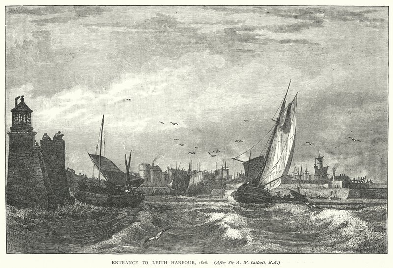 Eingang zum Leith Hafen von English School