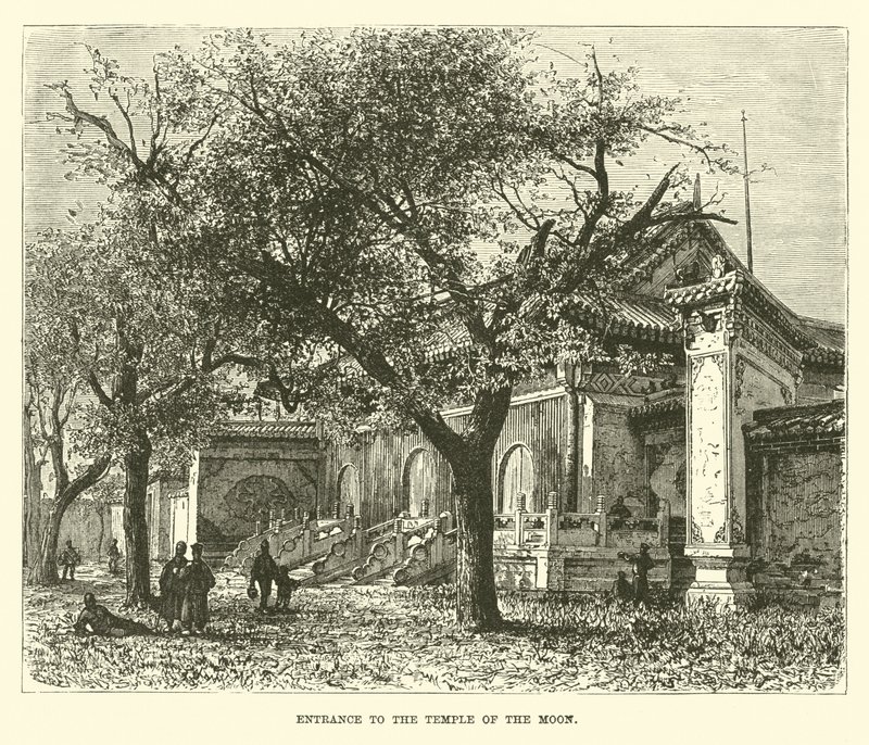 Eingang zum Tempel des Mondes von English School