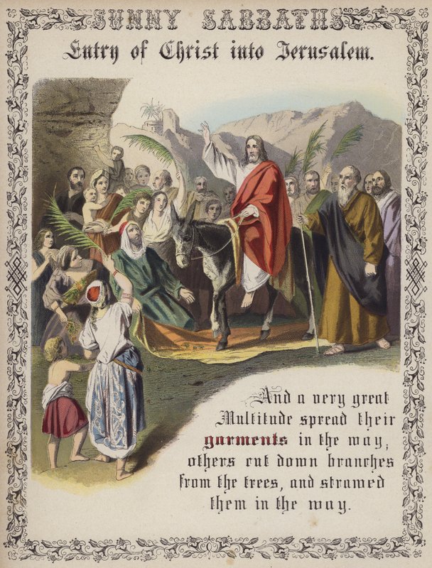 Einzug Christi in Jerusalem von English School