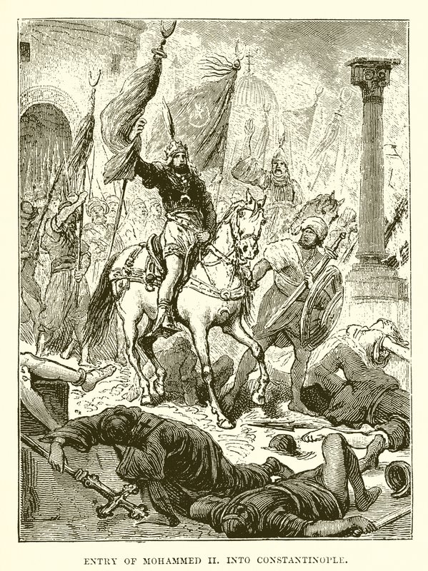Einzug von Mohammed II. in Konstantinopel von English School