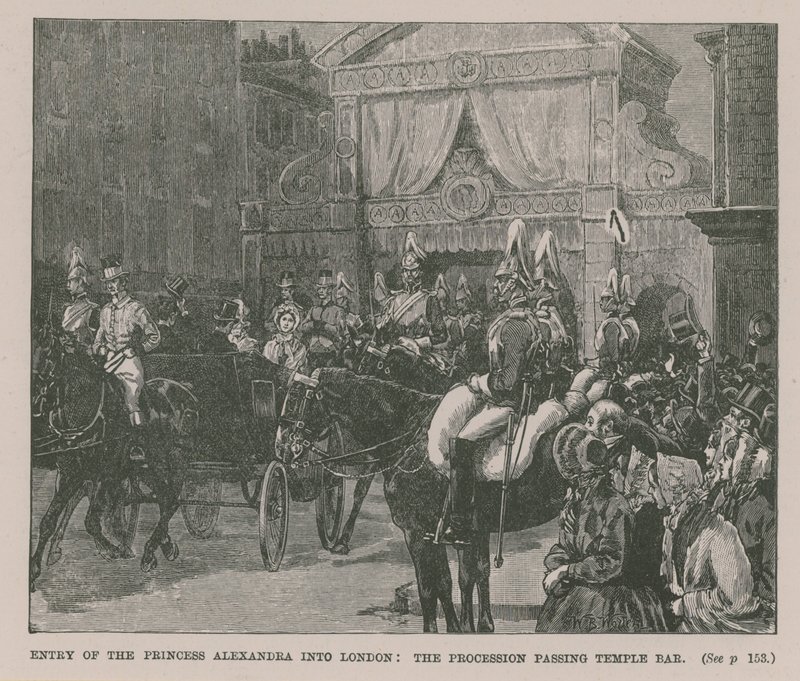 Einzug der Prinzessin Alexandra in London von English School