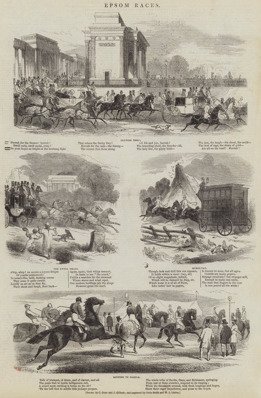 Epsom-Rennen (Stich) von English School