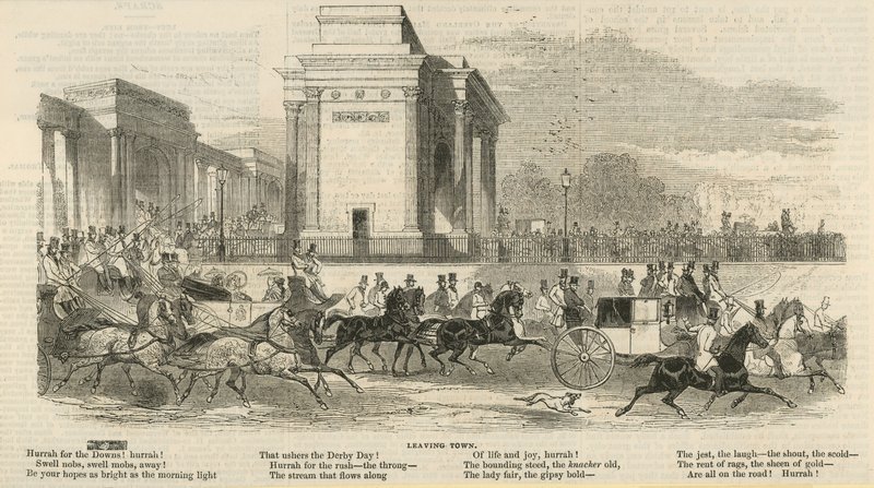 Epsom-Rennen: Verlassen der Stadt von English School