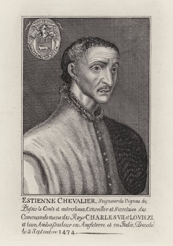 Estienne Chevalier (Gravur) von English School