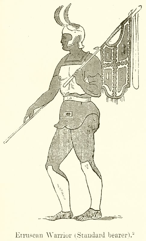 Etruskischer Krieger (Fahnenträger) von English School
