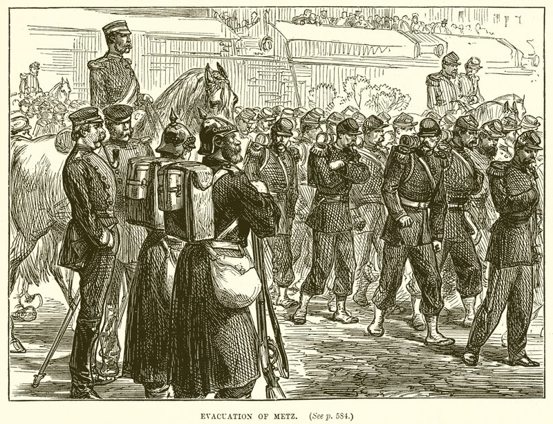 Evakuierung von Metz von English School