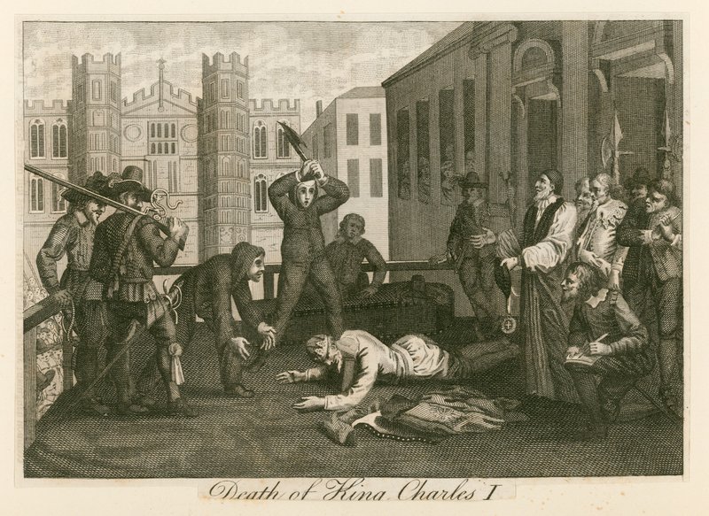 Hinrichtung von König Karl I. in Whitehall von English School