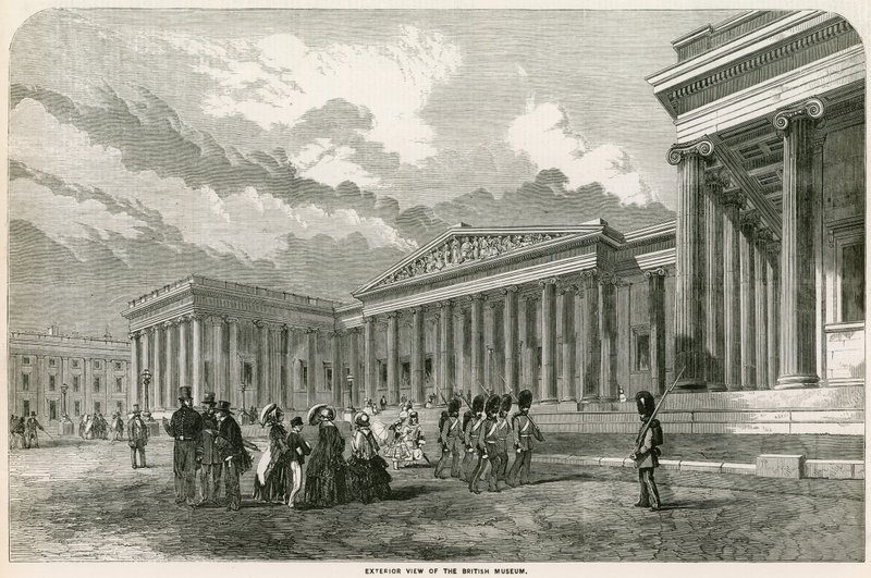 Außenansicht des British Museum von English School