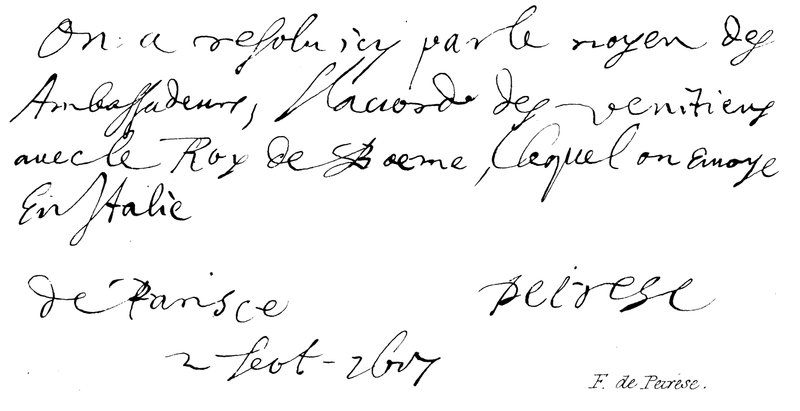 F. de Peiresc von English School