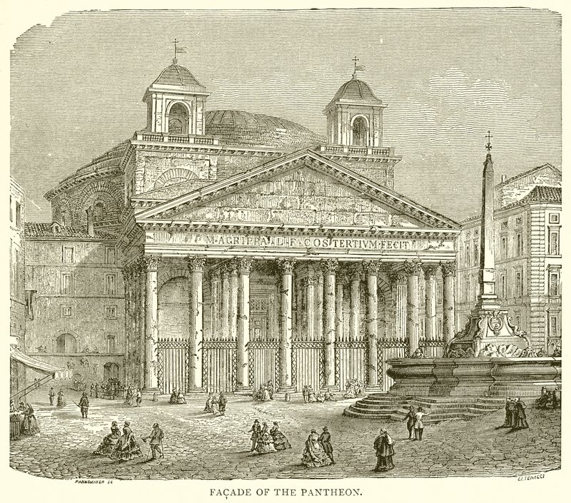 Fassade des Pantheon von English School