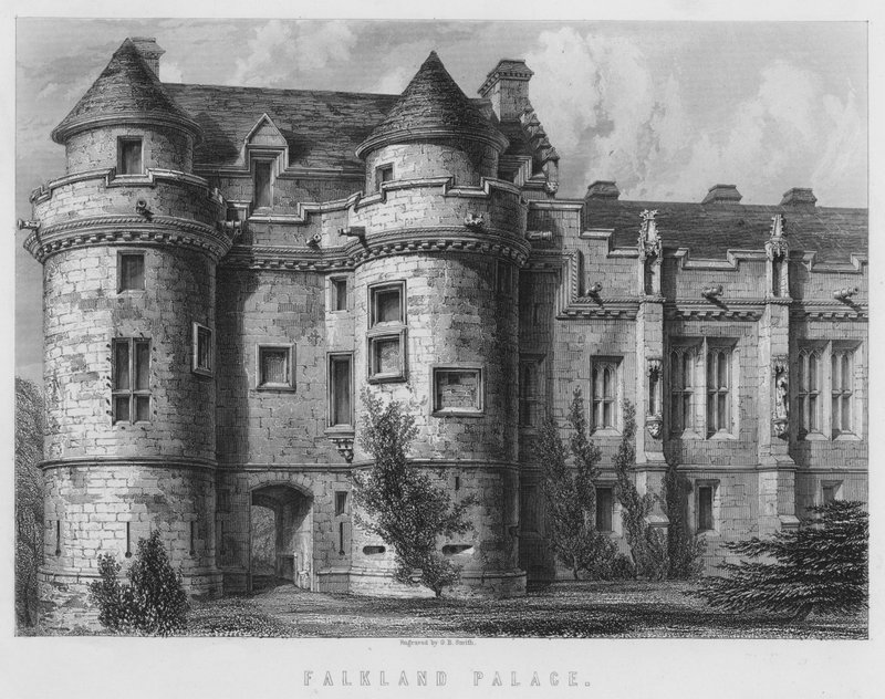Falkland Palace (Gravur) von English School